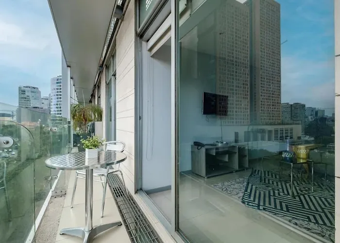 Polanco 2br Skyline Balcony Gym & Sauna Apartment Mexico City